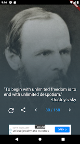 Screenshot 1 Fyodor Dostoyevsky Quotes android