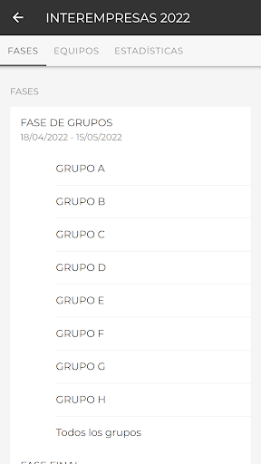 Ligas Pádel Screen 2