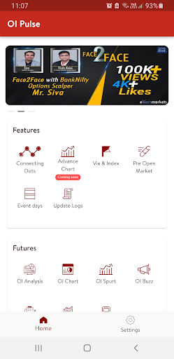 Android application OiPulse screenshort