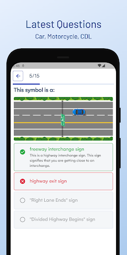Android application NY DMV Permit Test Guide screenshort