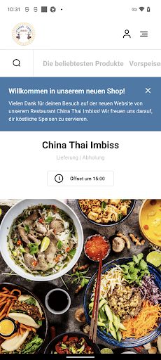 Android application China Thai Imbiss screenshort
