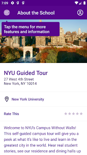 NYU Guided Tour Screen 3