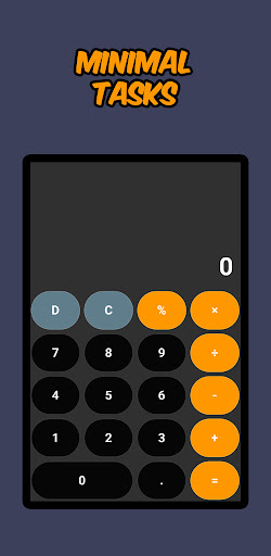 Calculator - Minimal Tasks Screen 3