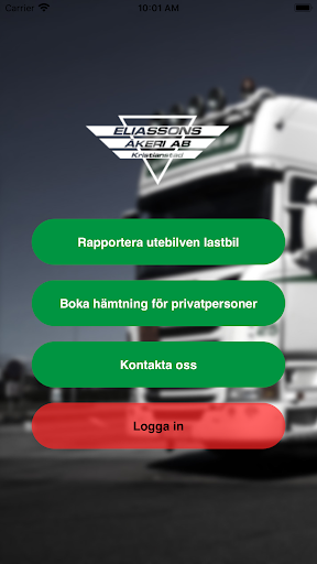 Android application Eliassons Åkeri screenshort