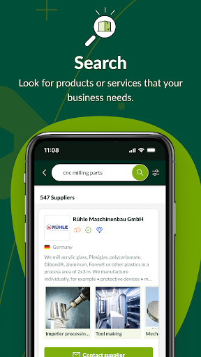 europages: B2B sourcing Screen 2