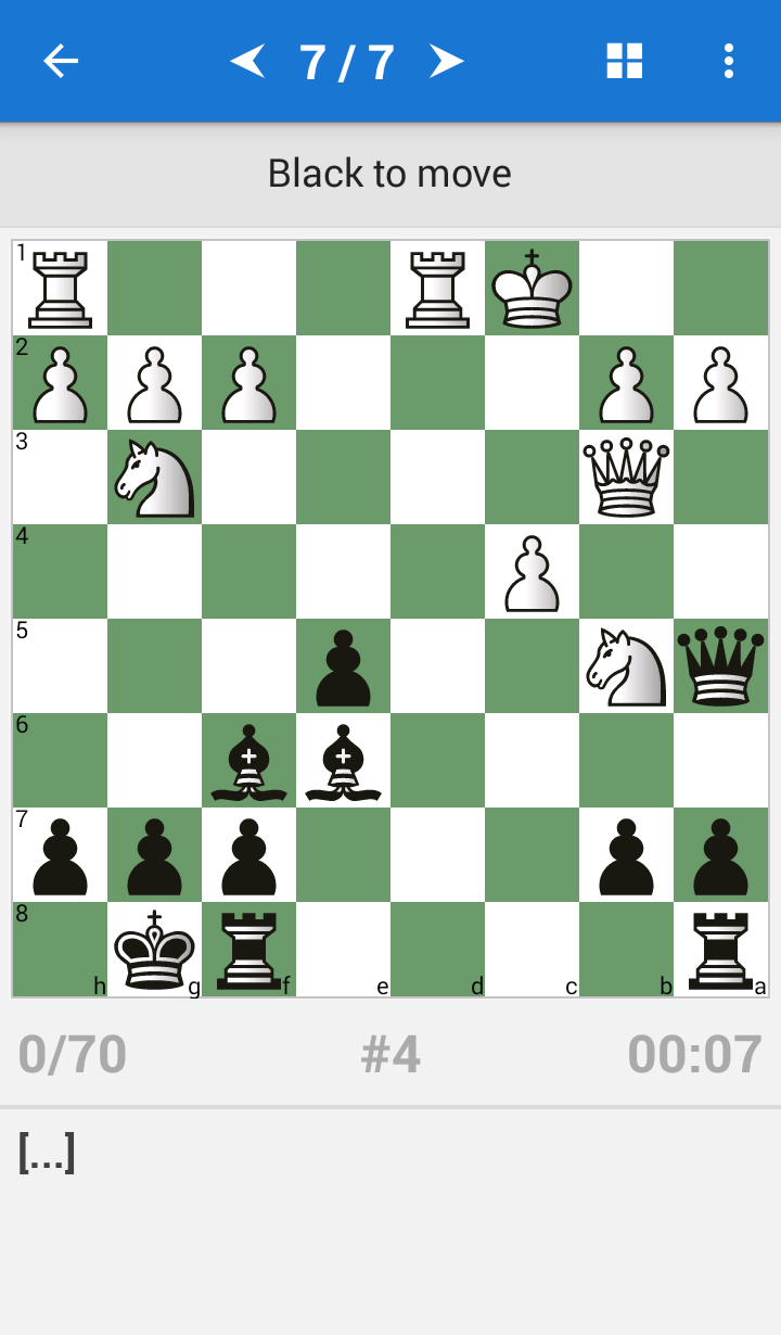 Android application Chess Tactics Art (1400-1600 ELO) screenshort