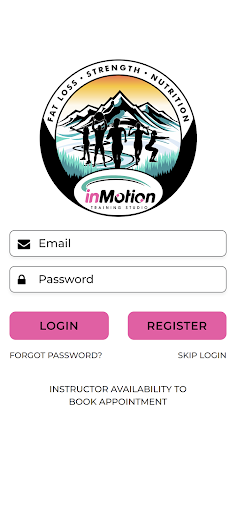 Android application inMotion Training Studio screenshort