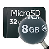 Flash drive size check icon