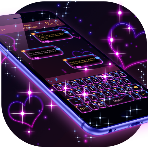 Dark Purple Keyboard  Icon