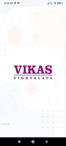 Android application Vikas vidhyalaya screenshort