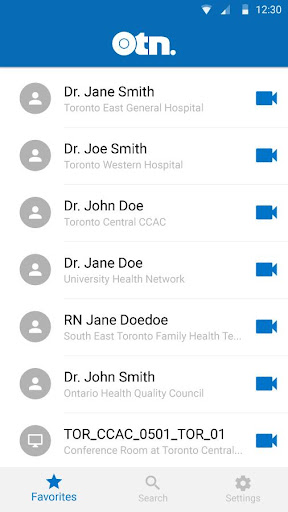 Android application OTNconnect screenshort