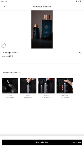Android application ZERI STORE screenshort