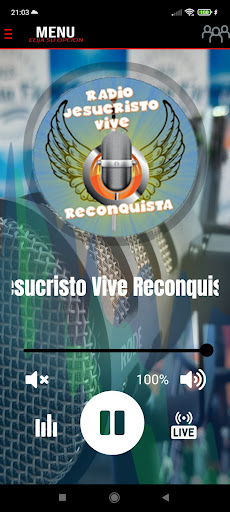 Android application Radio Jesucristo Vive Reconqui screenshort