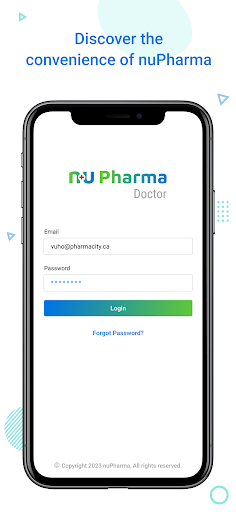 Android application nuPharma Doctor screenshort