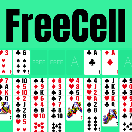 FreeCell.Cards game. Solitaire logo