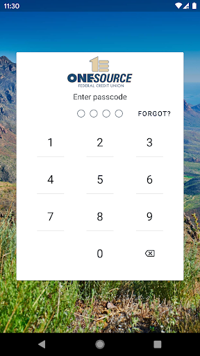 Android application My One Source FCU - Mobile screenshort