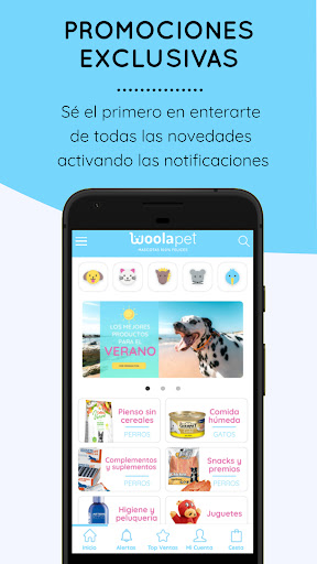 Android application Woolapet: Tu mascota feliz screenshort