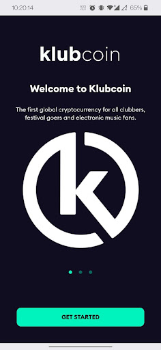 Android application Klubcoin screenshort