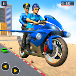 Cover Image of Herunterladen Fliegende Polizei-Bike-Spiele  APK
