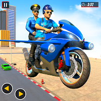 Flying Police Bike Simulator : Flying Bike Games