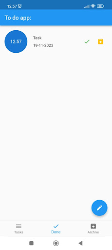 Android application To do list app screenshort