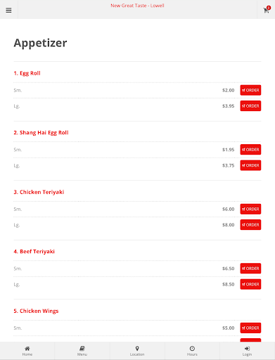 New Great Taste Lowell Order