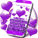 Purple Hearts Keyboard icon