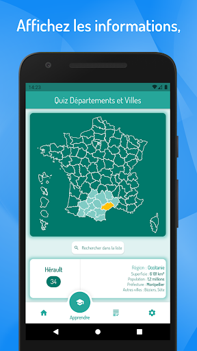 Screenshot of Quiz - French Departments