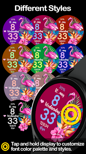 Summer Bloom Watchface Screen 3