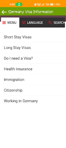Germany Visa Check And Apply Screen 2