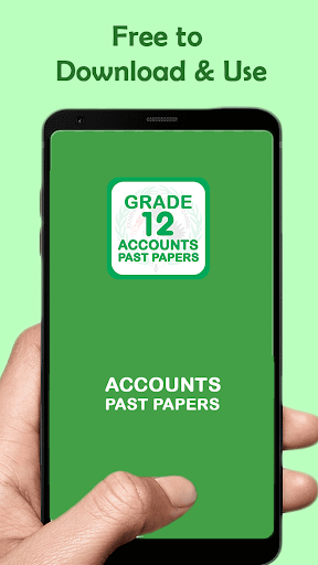 Android application G12 Accounts Past Papers screenshort