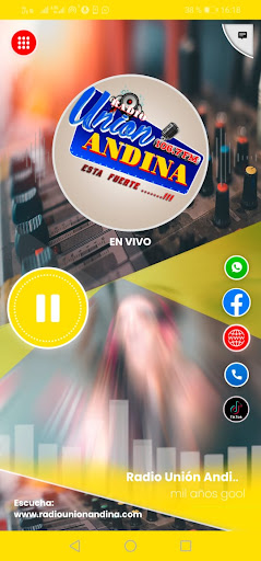 Android application Radio Unión Andina - 106.7 FM screenshort