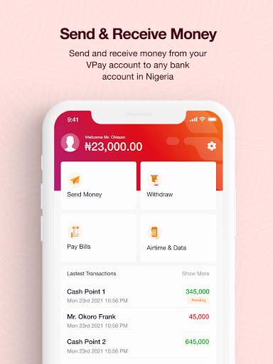 VPay Merchant Screen 2