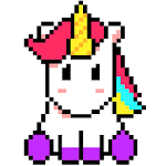 Cover Image of ดาวน์โหลด Unicorn Art Pixel - ระบายสีตามตัวเลข 1.1.1 APK