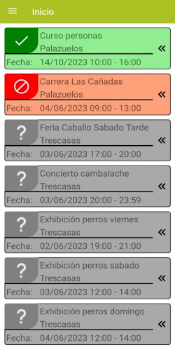 Android application PCGest Protección Civil screenshort