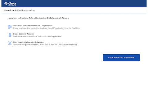 Chola - Face Auth Inteface