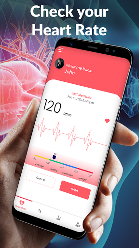Heart Rate Monitor Step Counter  Pulse Checker