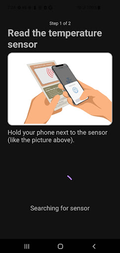 Android application Sensor Reader screenshort