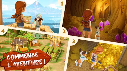 La Volcan île Jeu d'aventure Adventure Games 