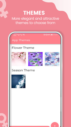 Screenshot of Fertilo Period TrackerCalendar