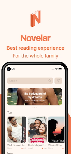 Android application Novelar - Your Favorite Books screenshort