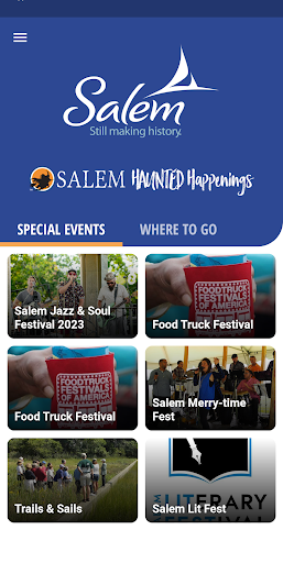 Android application Destination Salem, Mass screenshort