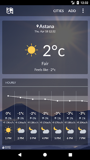 Android application Kazakhstan Weather screenshort