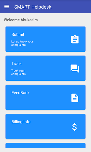 Android application Nanosoft Client Support screenshort