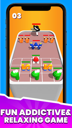 Android application Merge Alphabet Squad Battle 3D screenshort