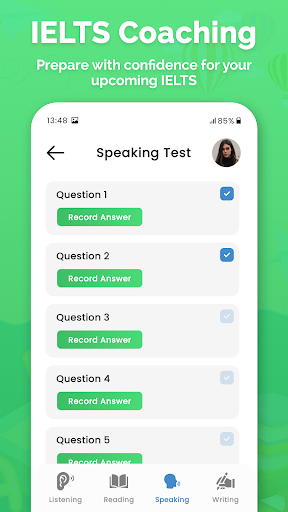 IELTS Exam Preparation Screen 2