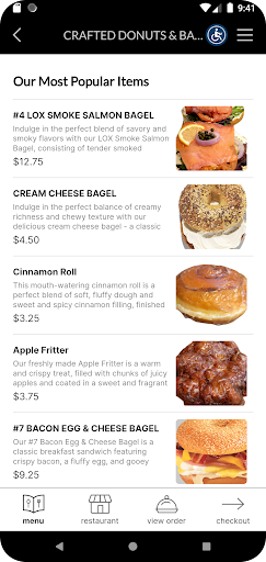 Crafted Bagels & Donuts Screen 3