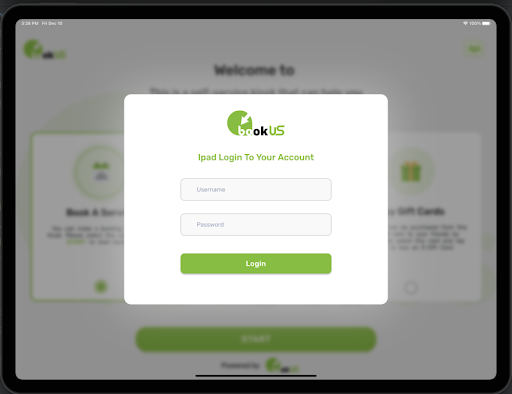 Android application BookUs Kiosk screenshort