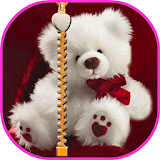 Teddy Bear Zipper Screen Lock icon