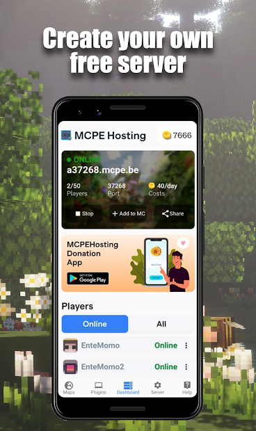 Captura de Pantalla 2 MCPEHosting - Minecraft Server android
